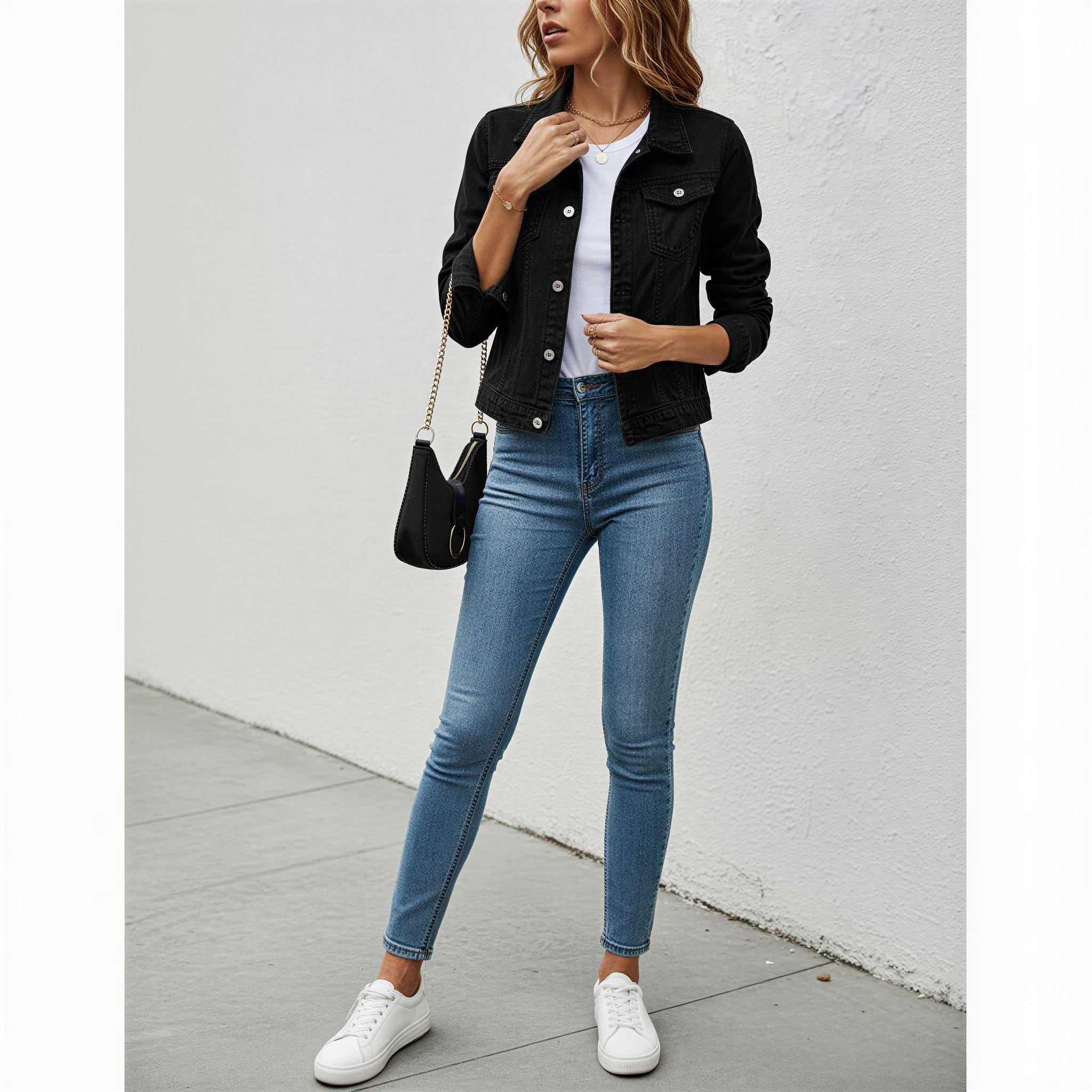 Giacca di Jeans Alina | Stile Classico | Ogni Stagione