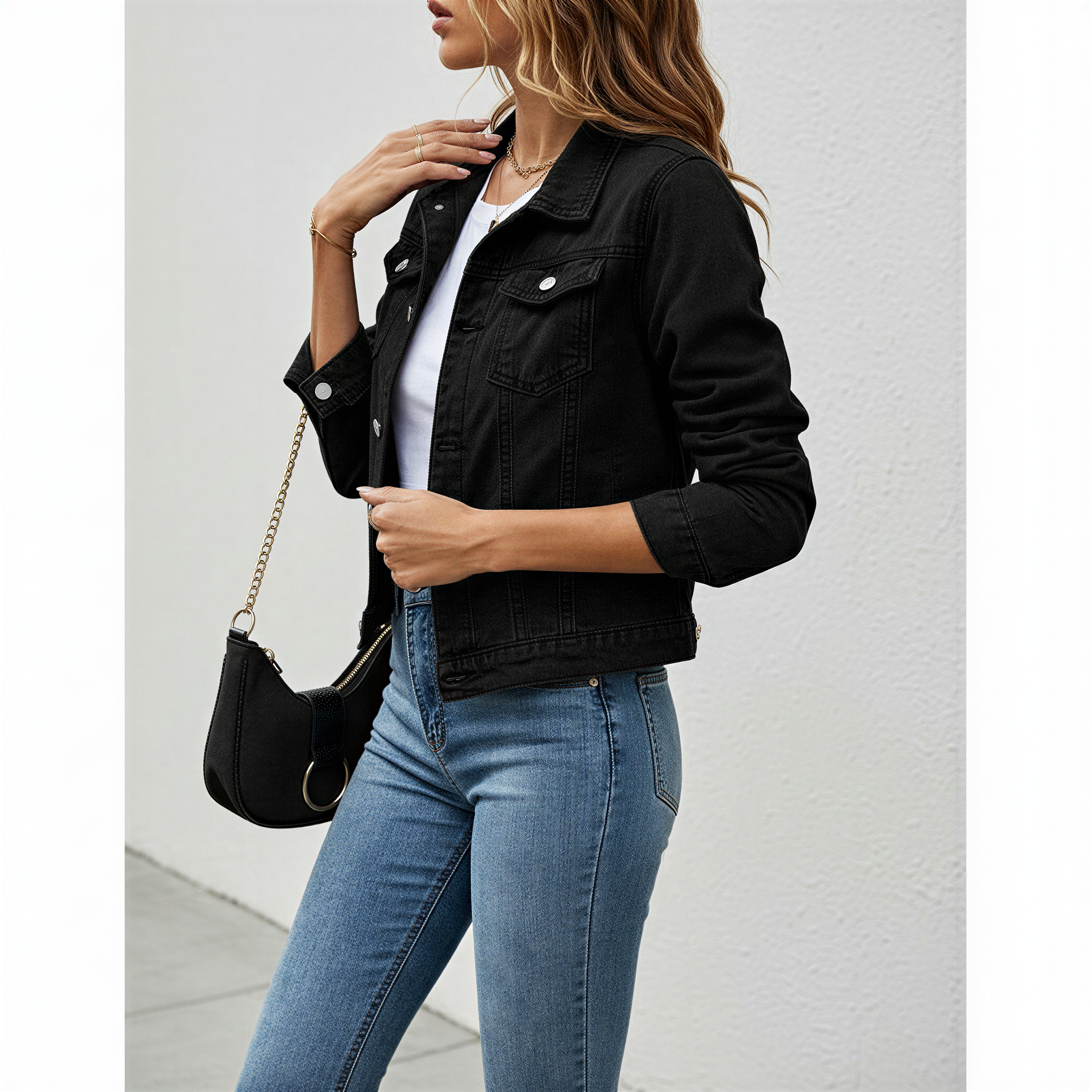 Giacca di Jeans Alina | Stile Classico | Ogni Stagione