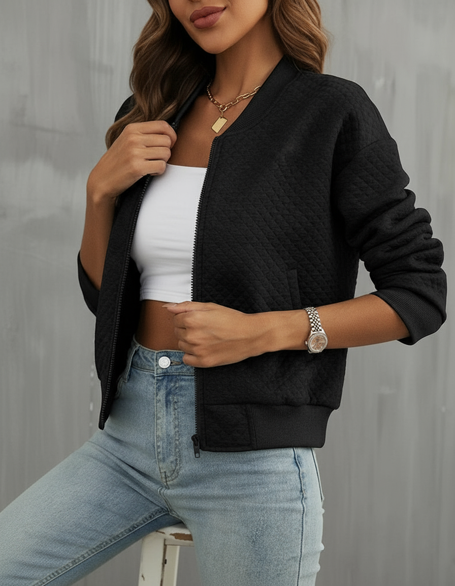 Giacca Bomber Trapuntata | Stile Contemporaneo | Mezza Stagione