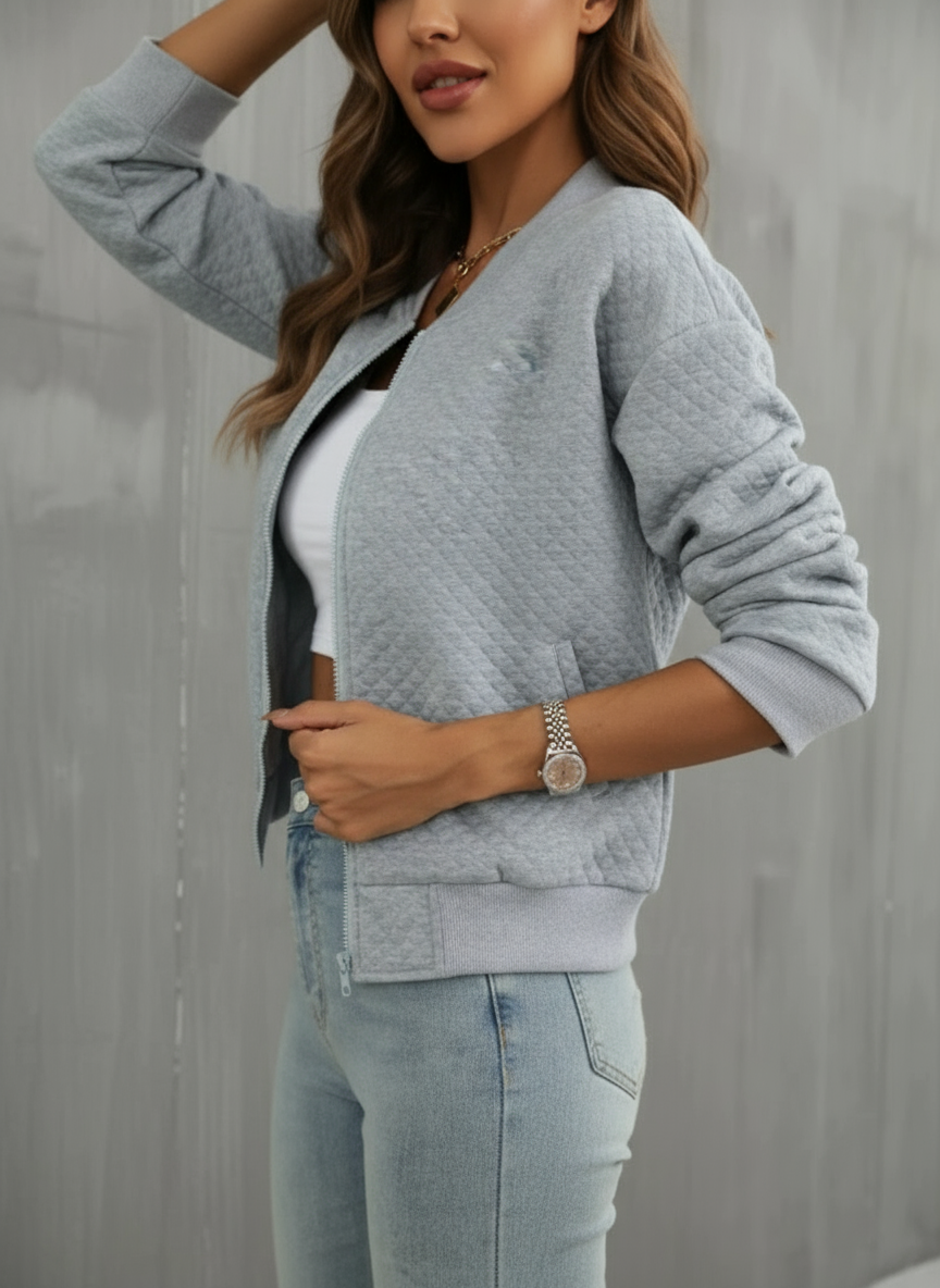 Giacca Bomber Trapuntata | Stile Contemporaneo | Mezza Stagione