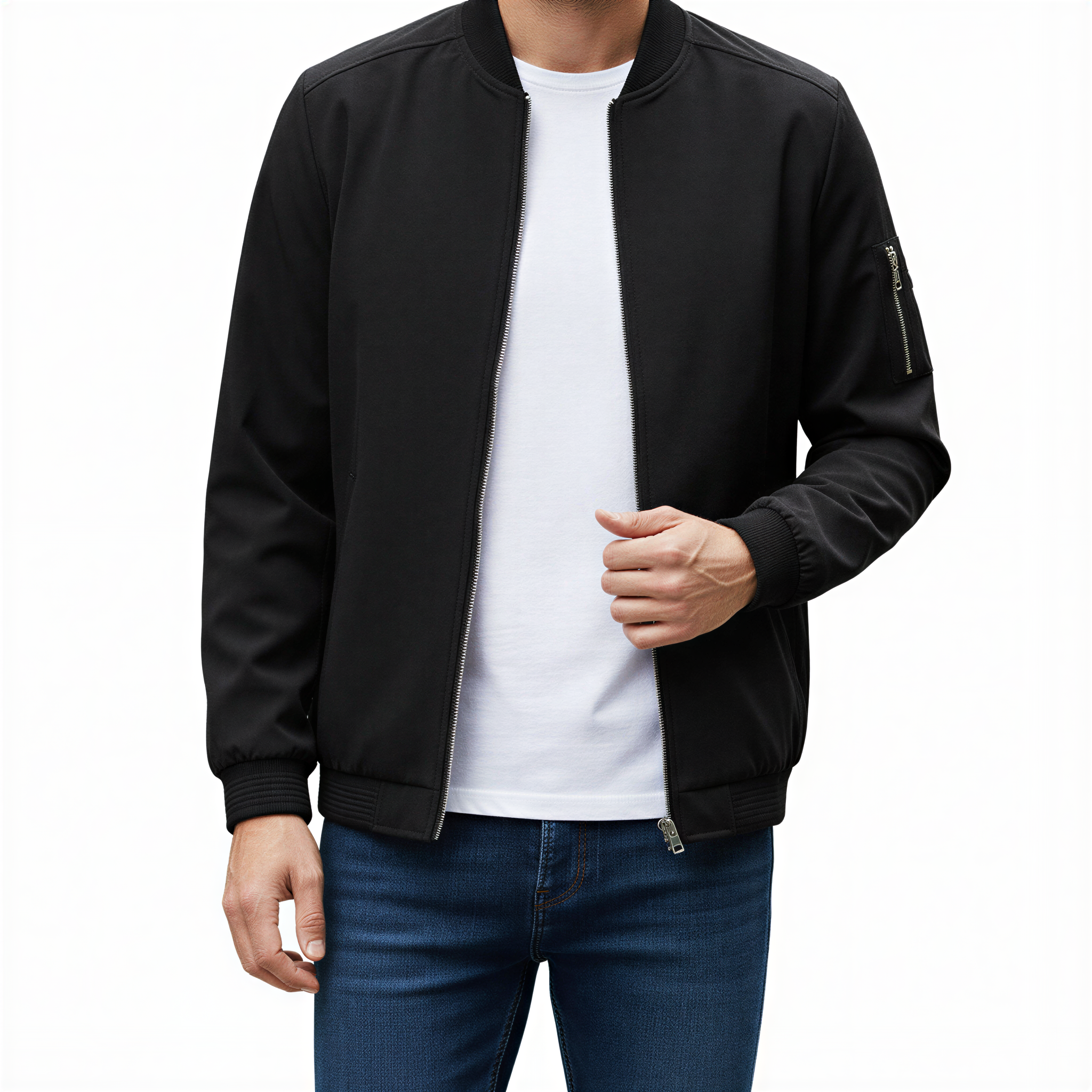 Lucas Giacca Bomber Uomo | Stile Militare con Zip | Tutto l'Anno