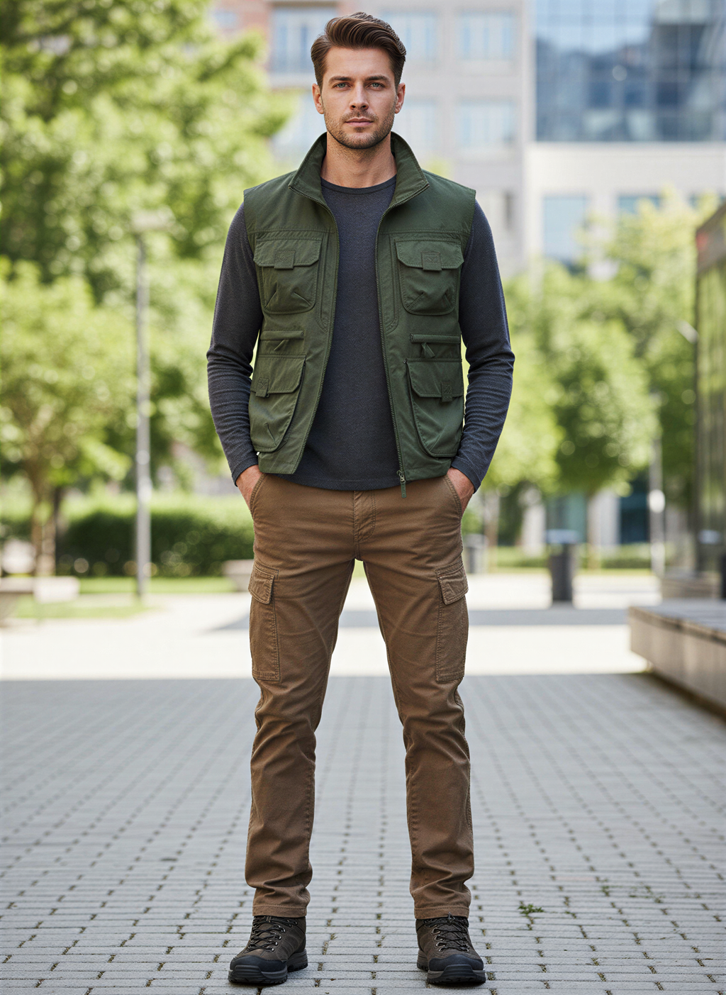 Gilbert Gilet Outdoor Uomo | Funzionale con Tasche | Tutte le Stagioni