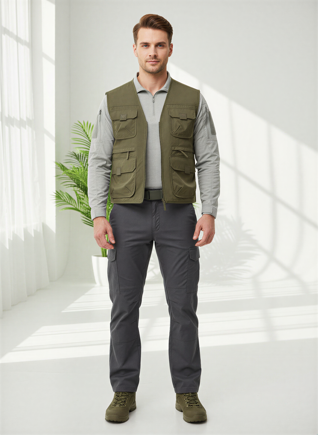 Gilbert Gilet Outdoor Uomo | Funzionale con Tasche | Tutte le Stagioni