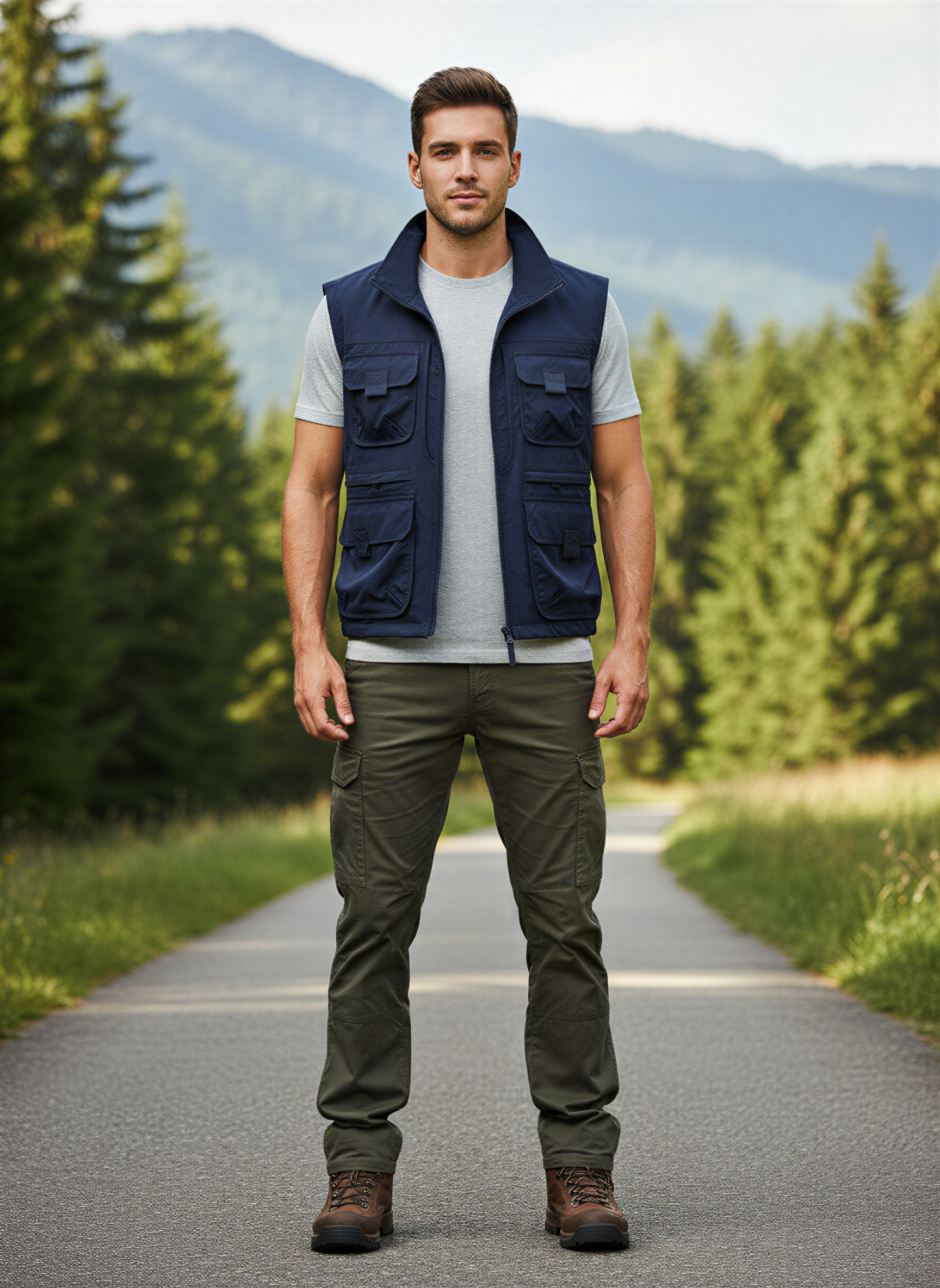 Gilbert Gilet Outdoor Uomo | Funzionale con Tasche | Tutte le Stagioni