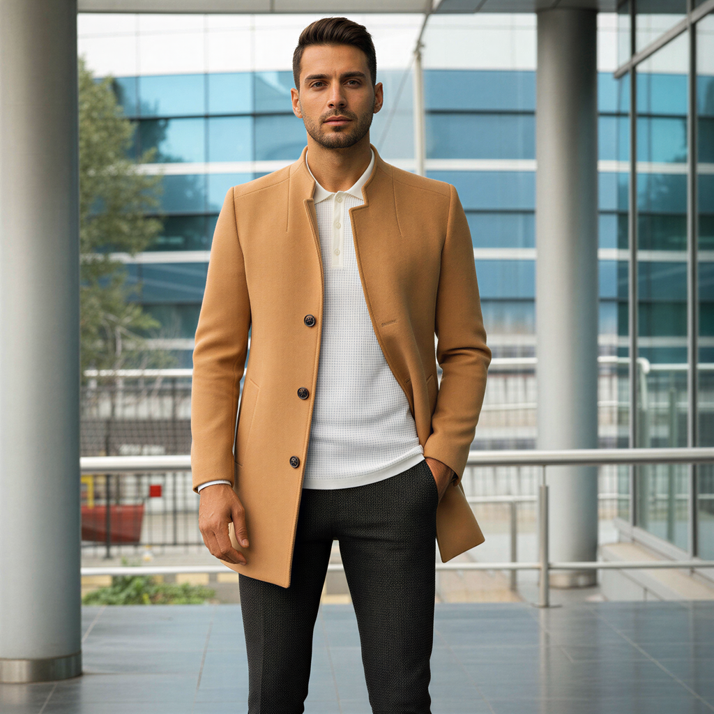 Donalds Cappotto Uomo | Stile Minimalista Sartoriale | Autunno/Inverno