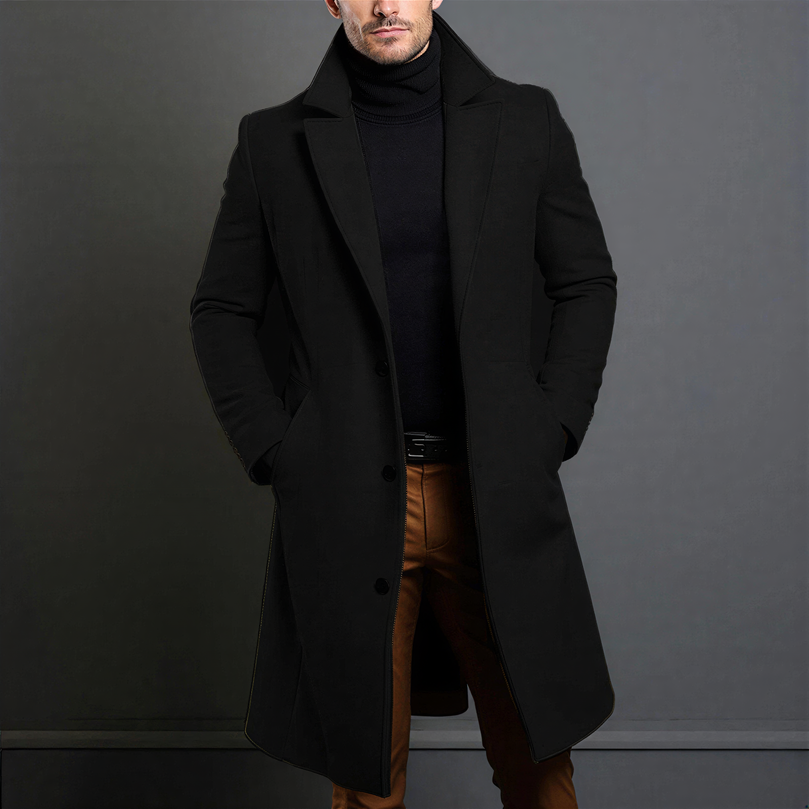 Cappotto Lungo in Misto Lana | Eleganza Classica | Inverno
