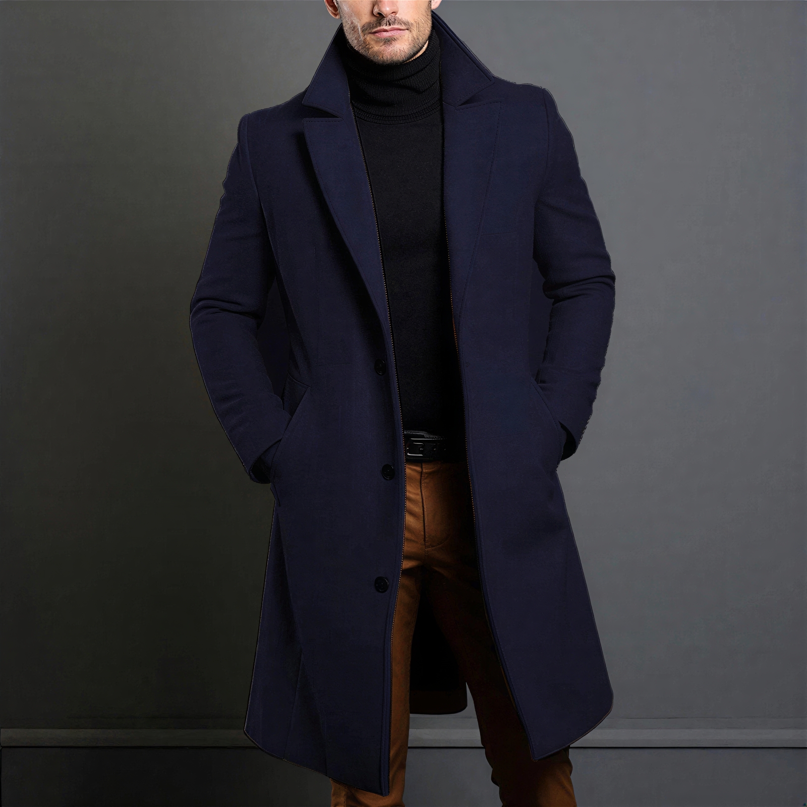 Cappotto Lungo in Misto Lana | Eleganza Classica | Inverno