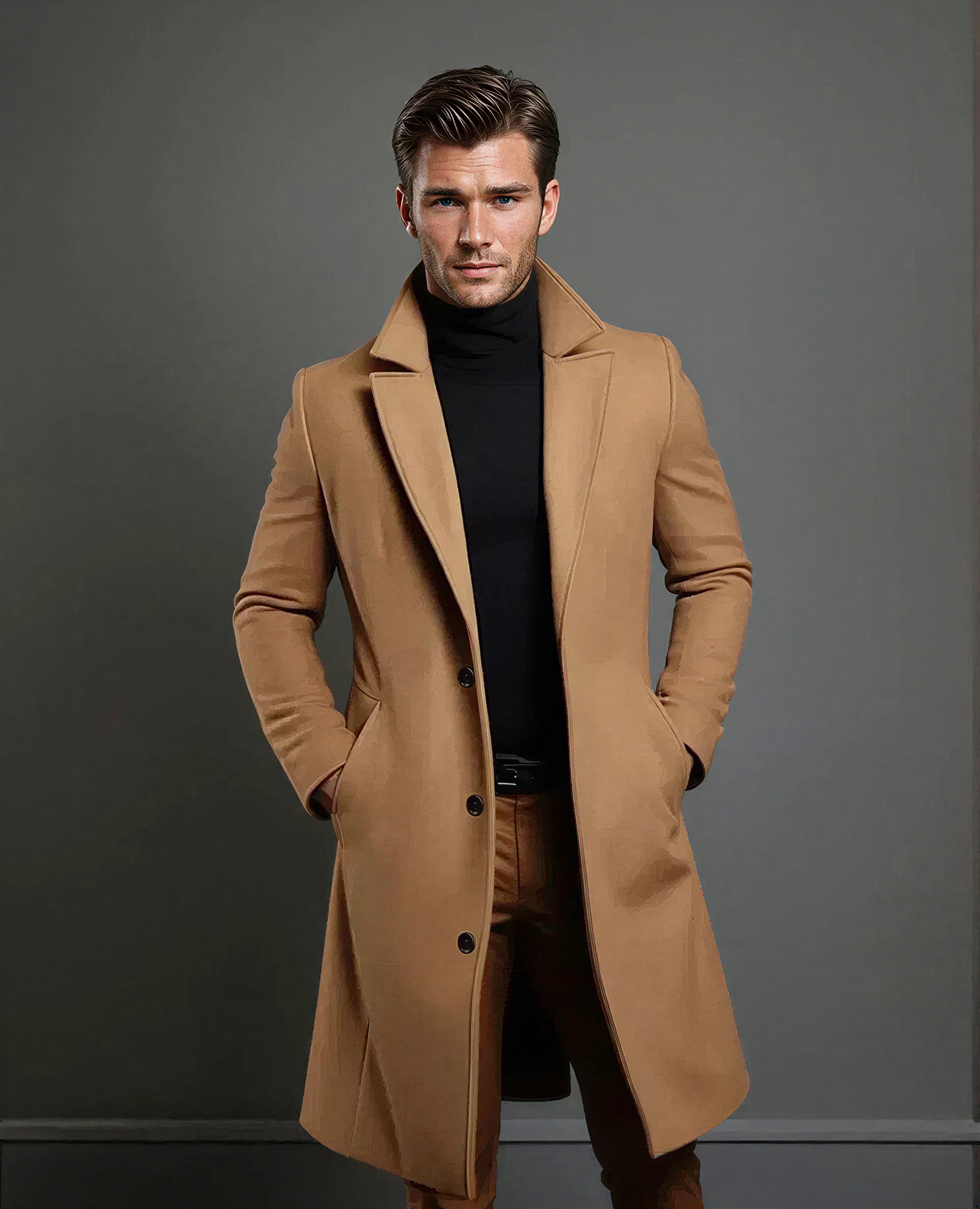 Cappotto Lungo in Misto Lana | Eleganza Classica | Inverno
