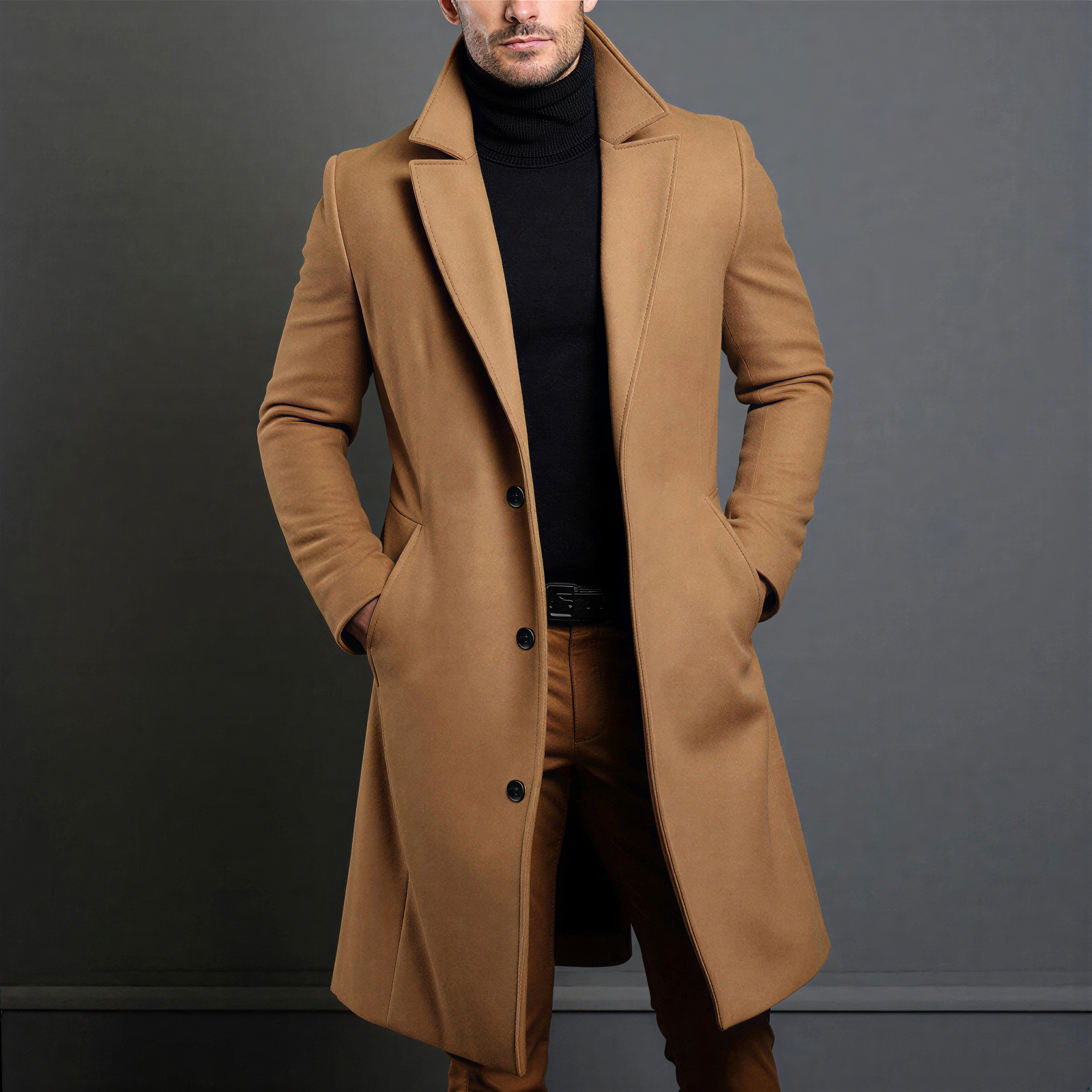 Cappotto Lungo in Misto Lana | Eleganza Classica | Inverno