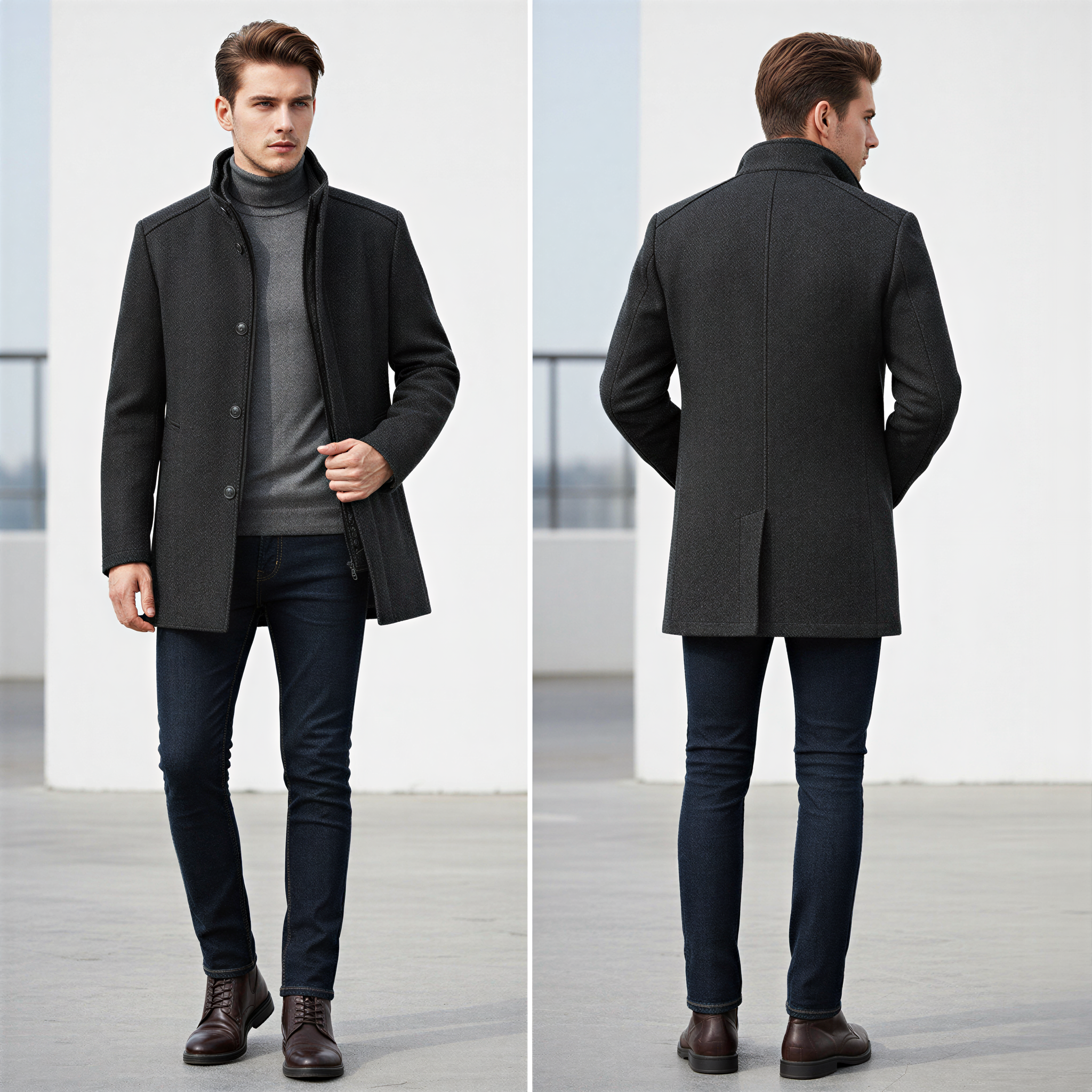 Cappotto in Misto Lana | Stile Contemporaneo | Invernale