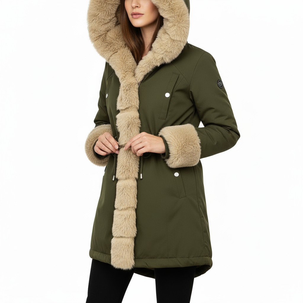 Parka Invernale | Elegante con Pelliccia | Donna