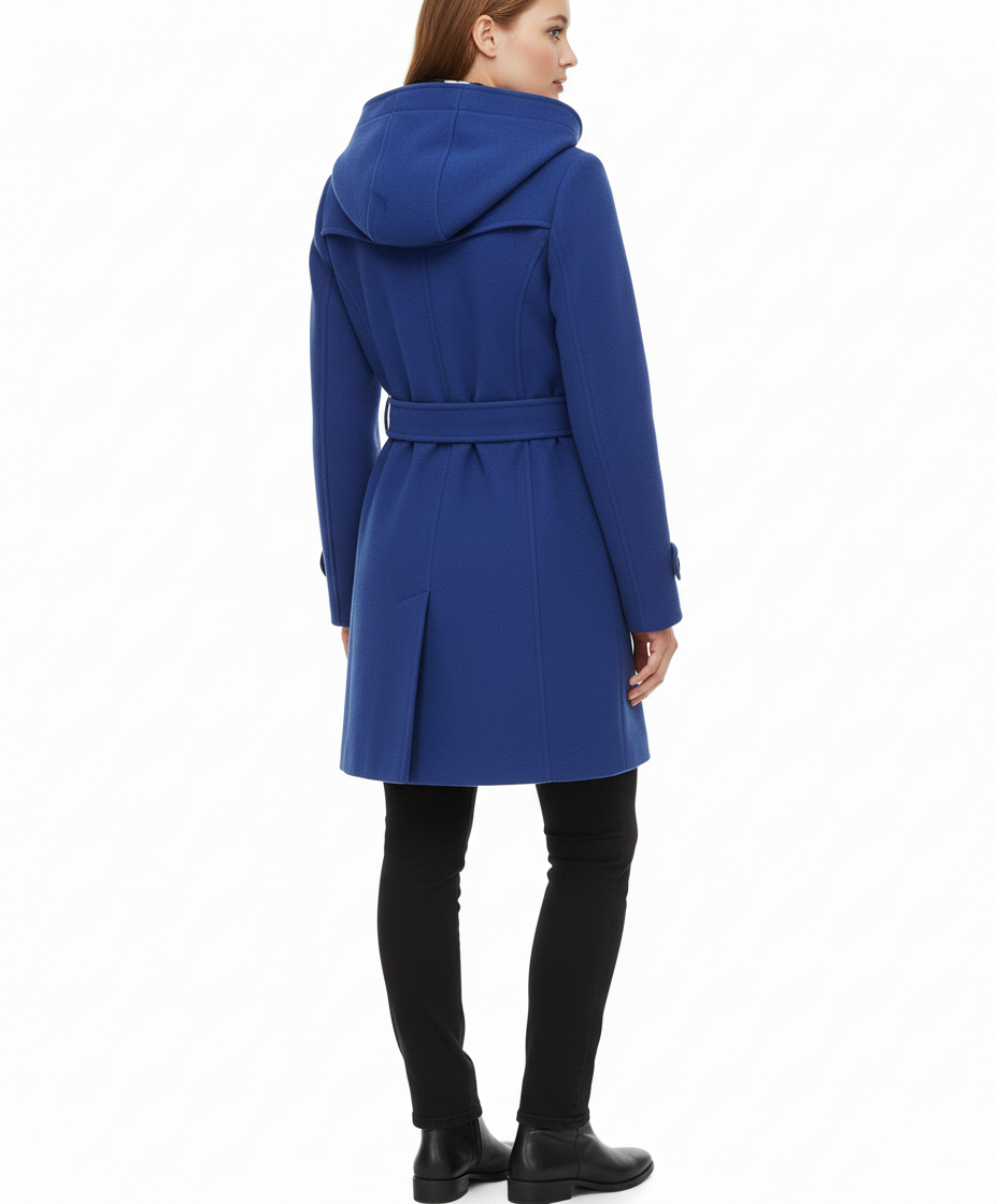 Cappotto Doppiopetto | Stile Trench con Cintura | Mezza Stagione