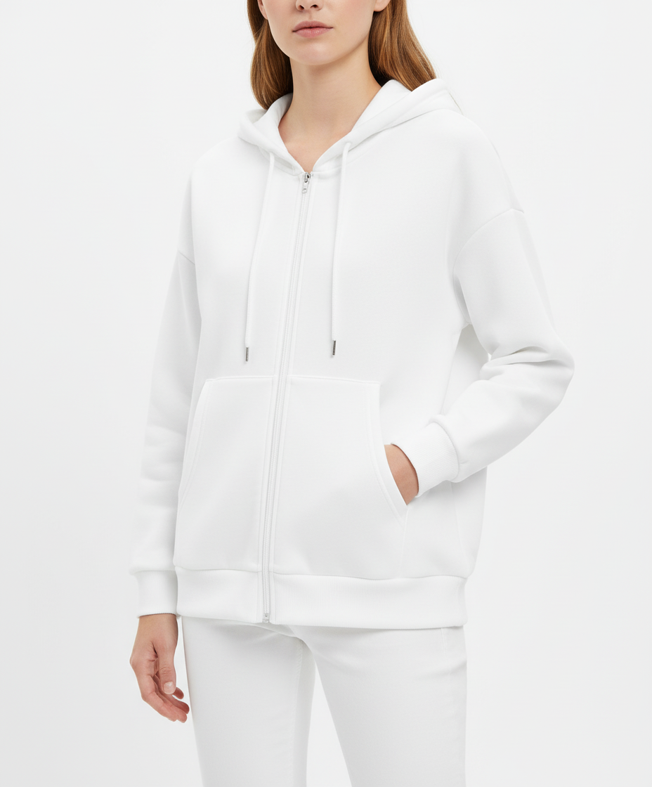 Felpa con Zip Casual | Morbida e Versatile | Tutto l'Anno