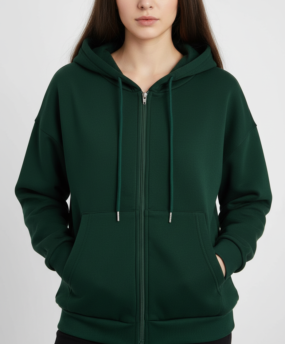 Felpa con Zip Casual | Morbida e Versatile | Tutto l'Anno