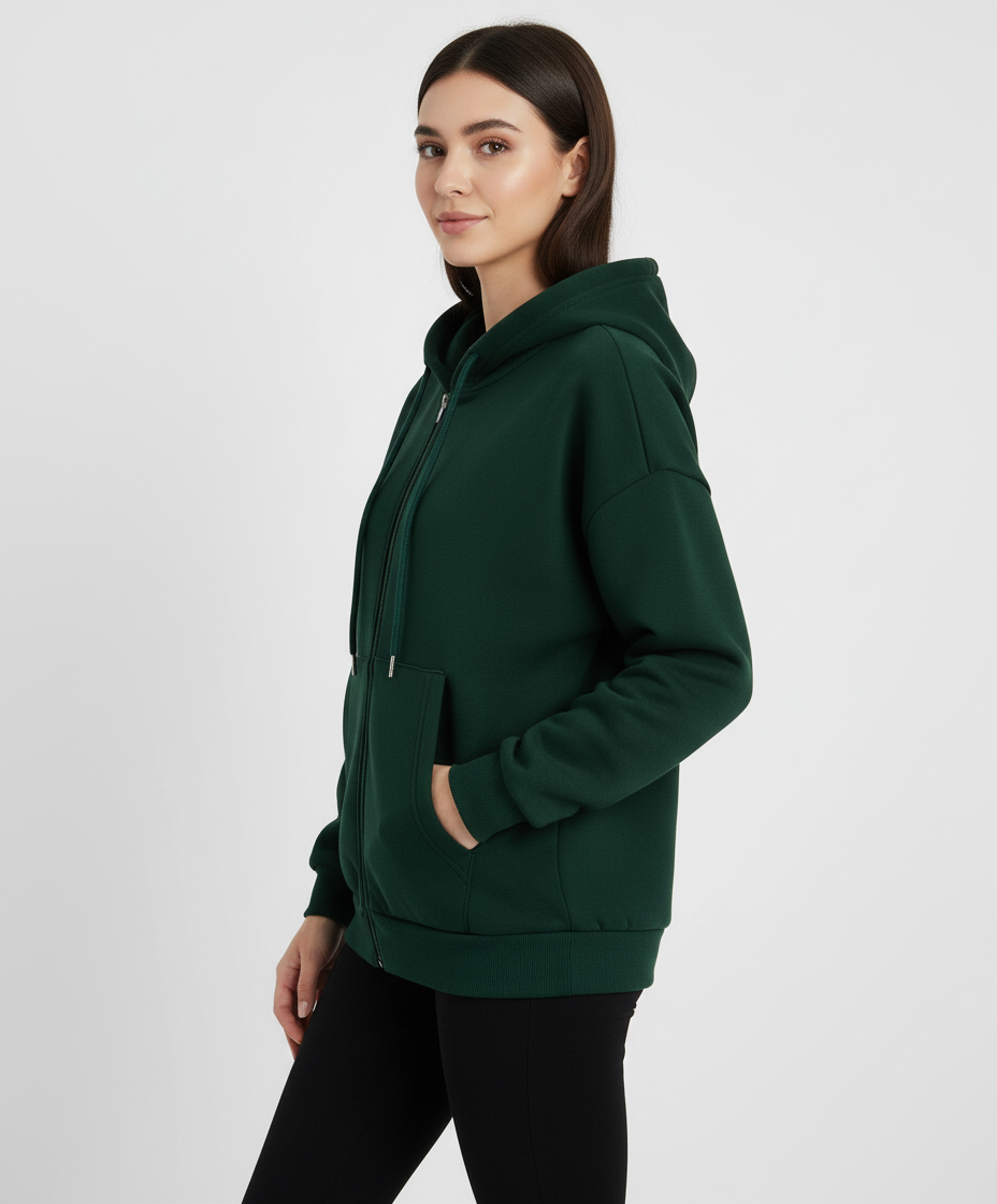 Felpa con Zip Casual | Morbida e Versatile | Tutto l'Anno