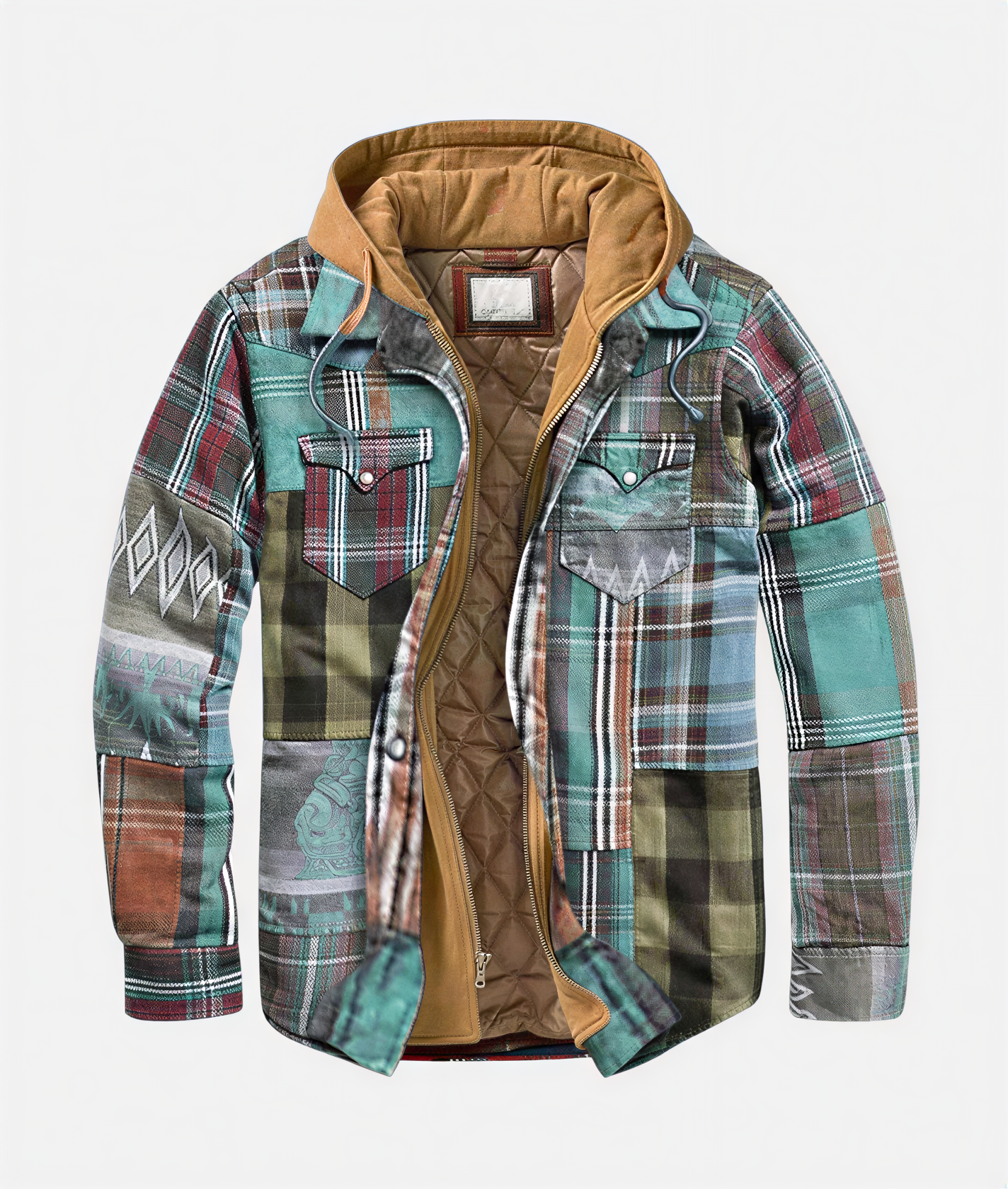 Dexter Giacca Patchwork Uomo | Stile Casual Outdoor | Inverno