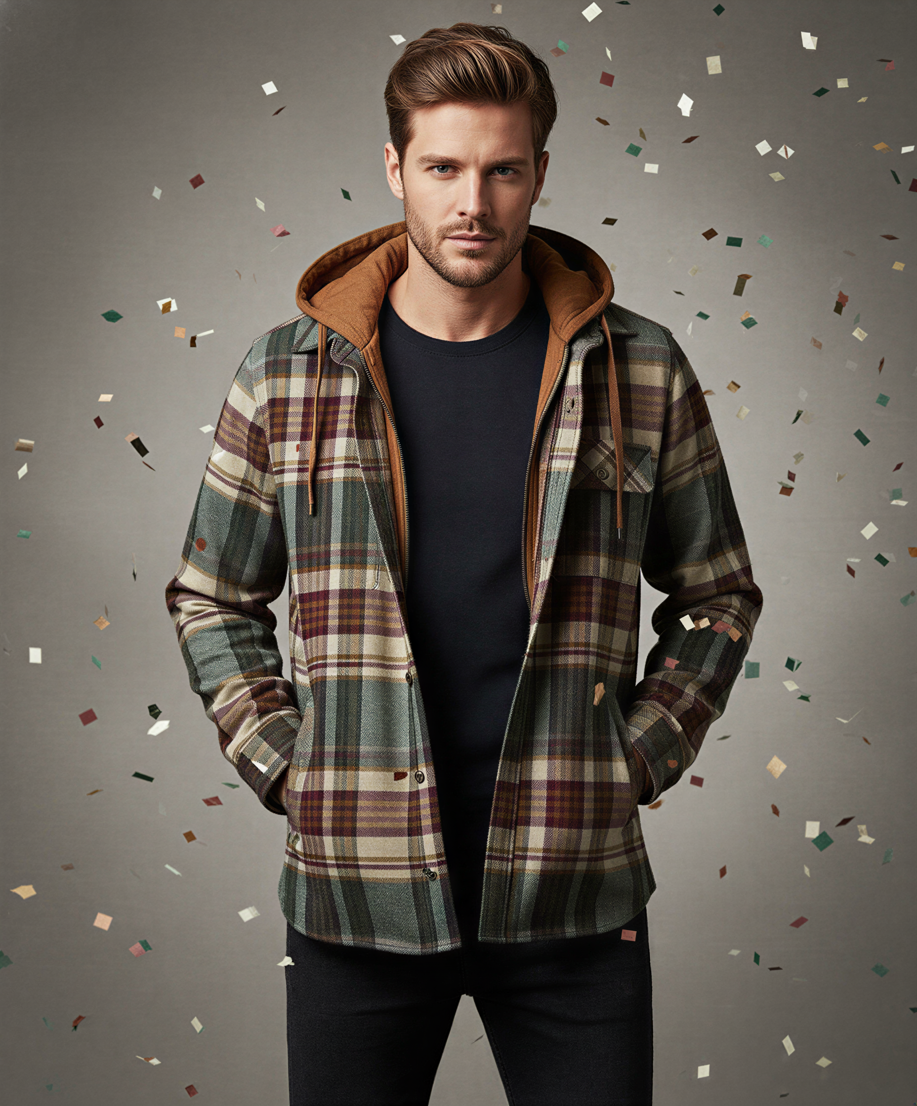 Dexter Giacca Patchwork Uomo | Stile Casual Outdoor | Inverno