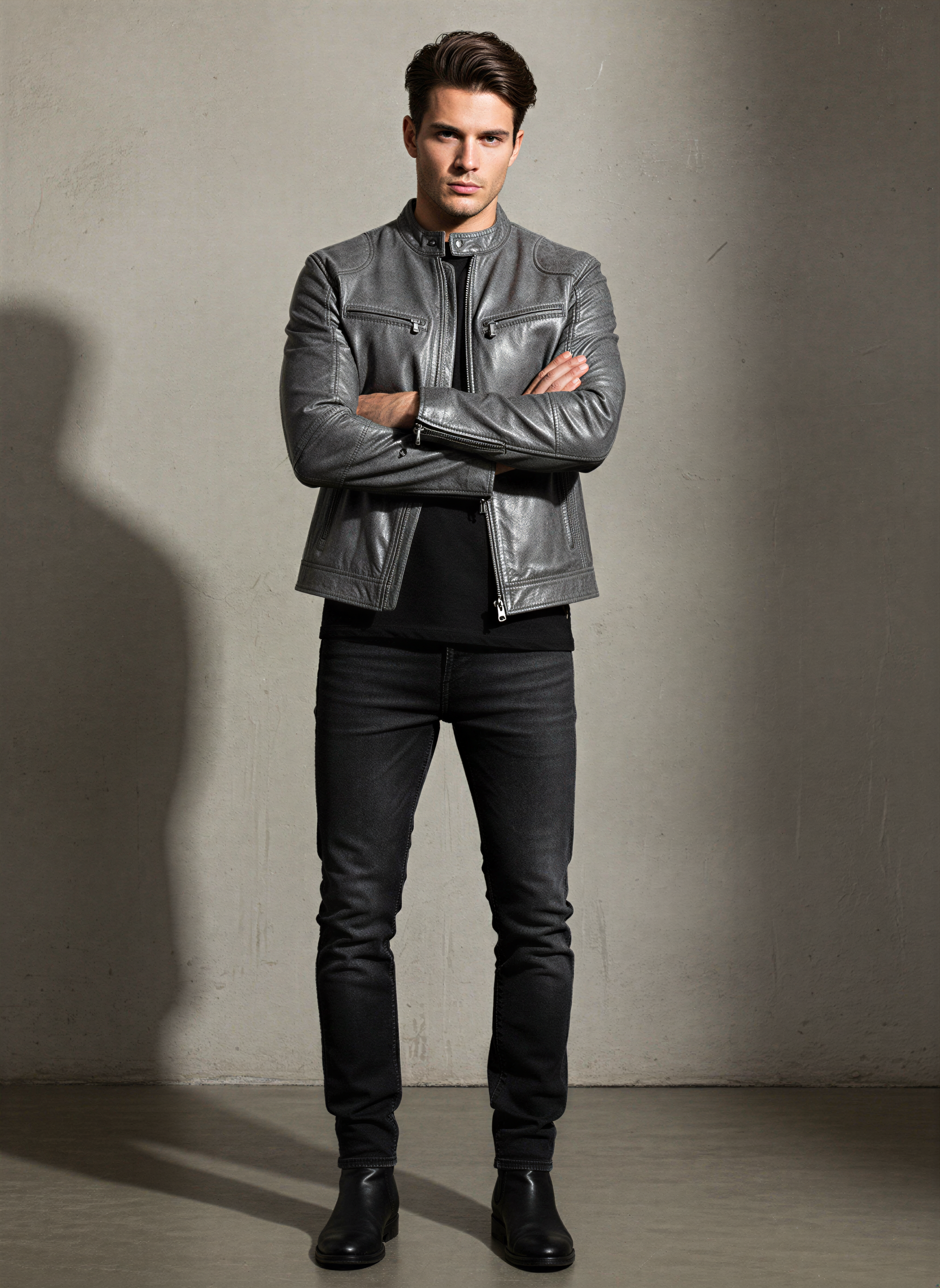 Carl Giacca Biker | Ecopelle Moderna | Tutto l'Anno