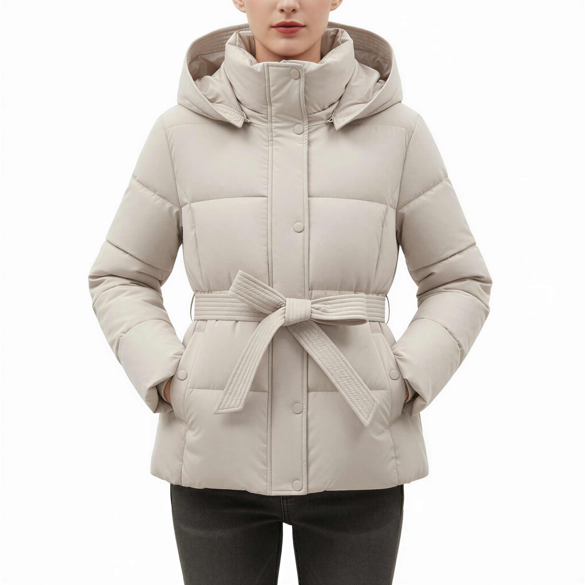 Parka Invernale Greta | Stile Chic con Cintura | Inverno