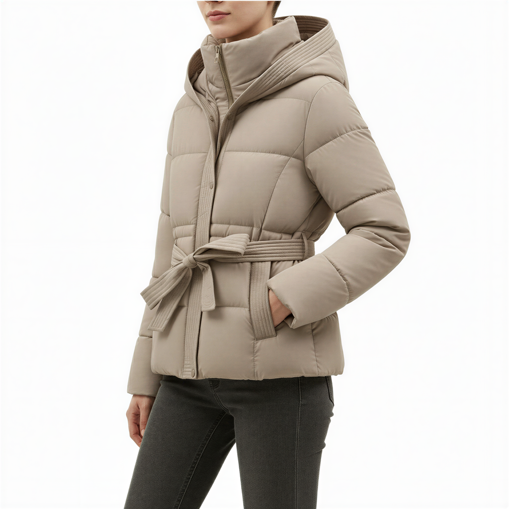 Parka Invernale Greta | Stile Chic con Cintura | Inverno