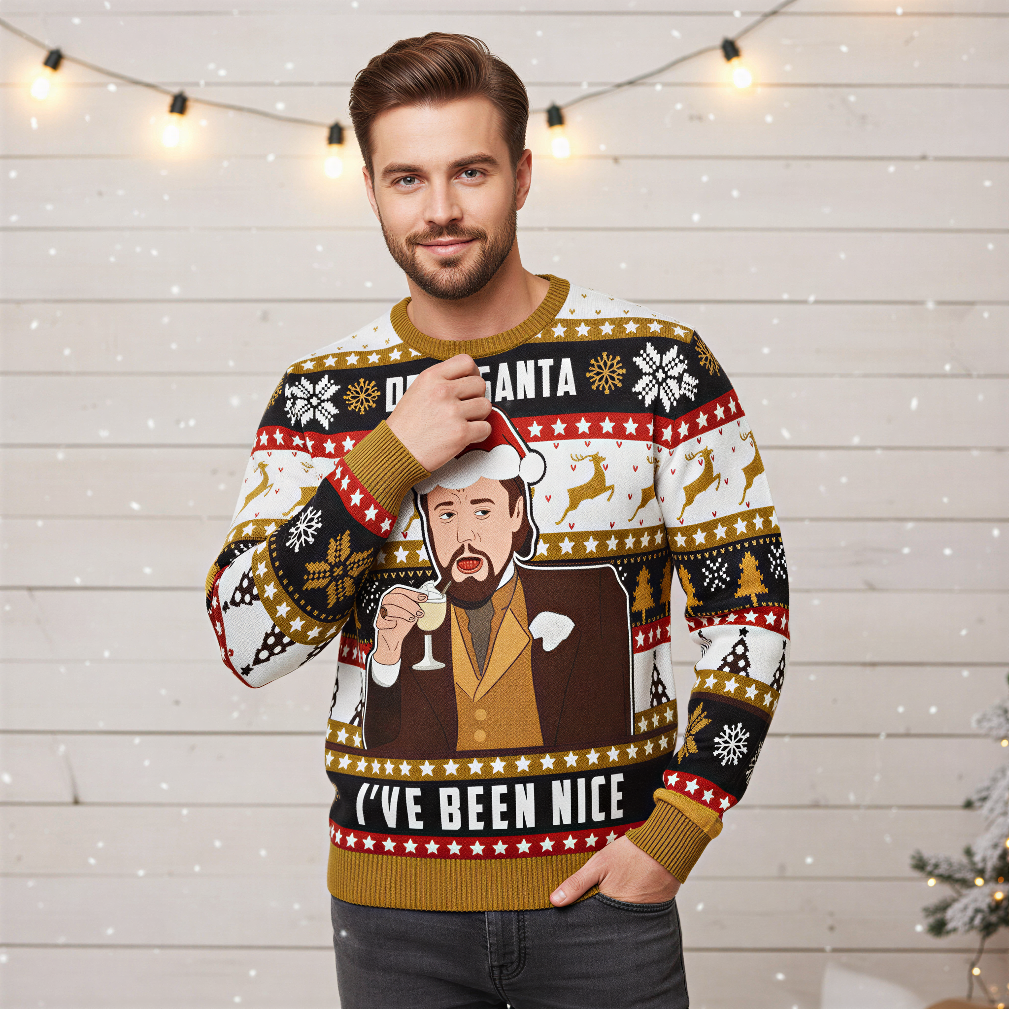 Mike Maglione Natale Divertente | Stile Meme Gatsby | Inverno