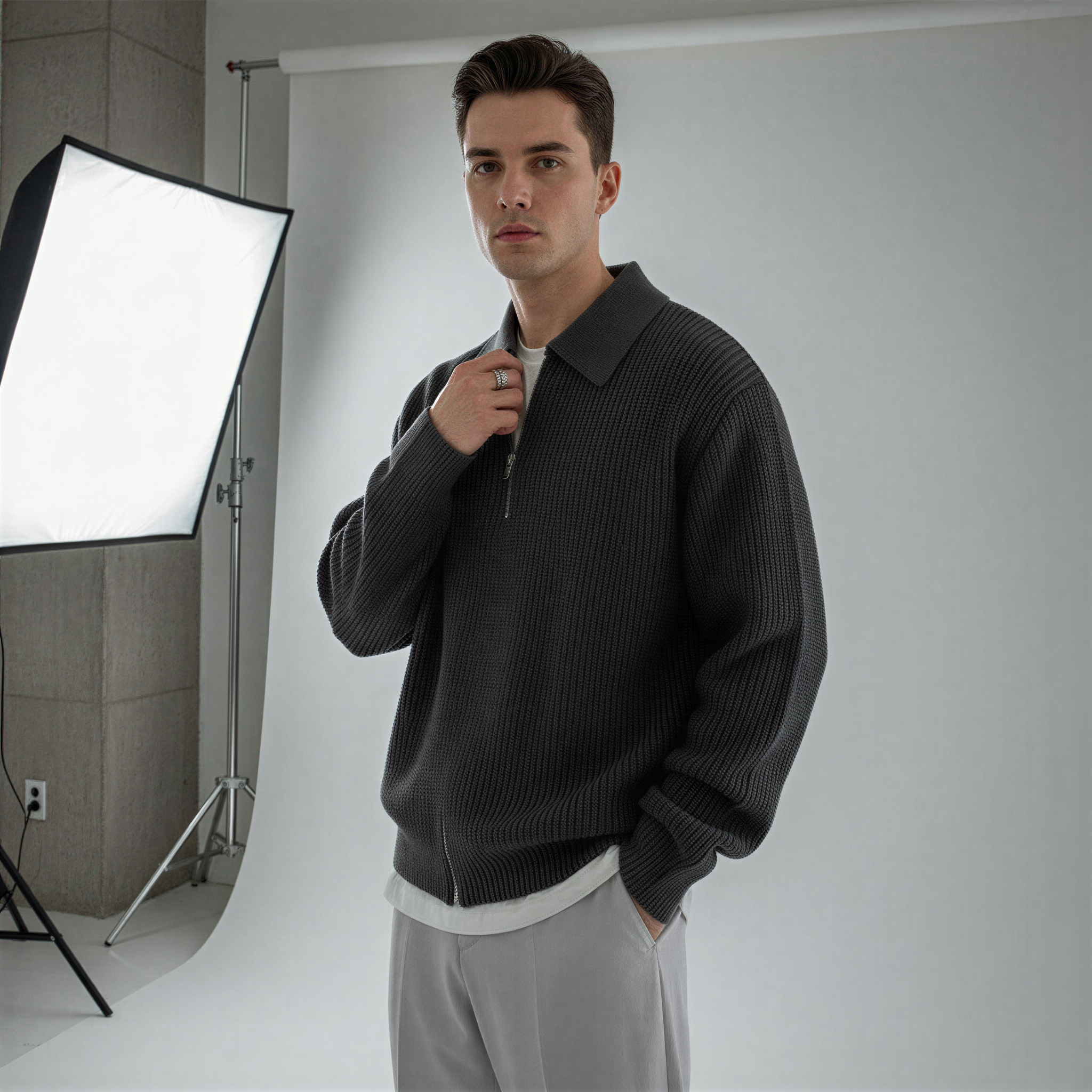 Larry Maglione Polo Uomo | Maglia Nido d'Ape | Autunno