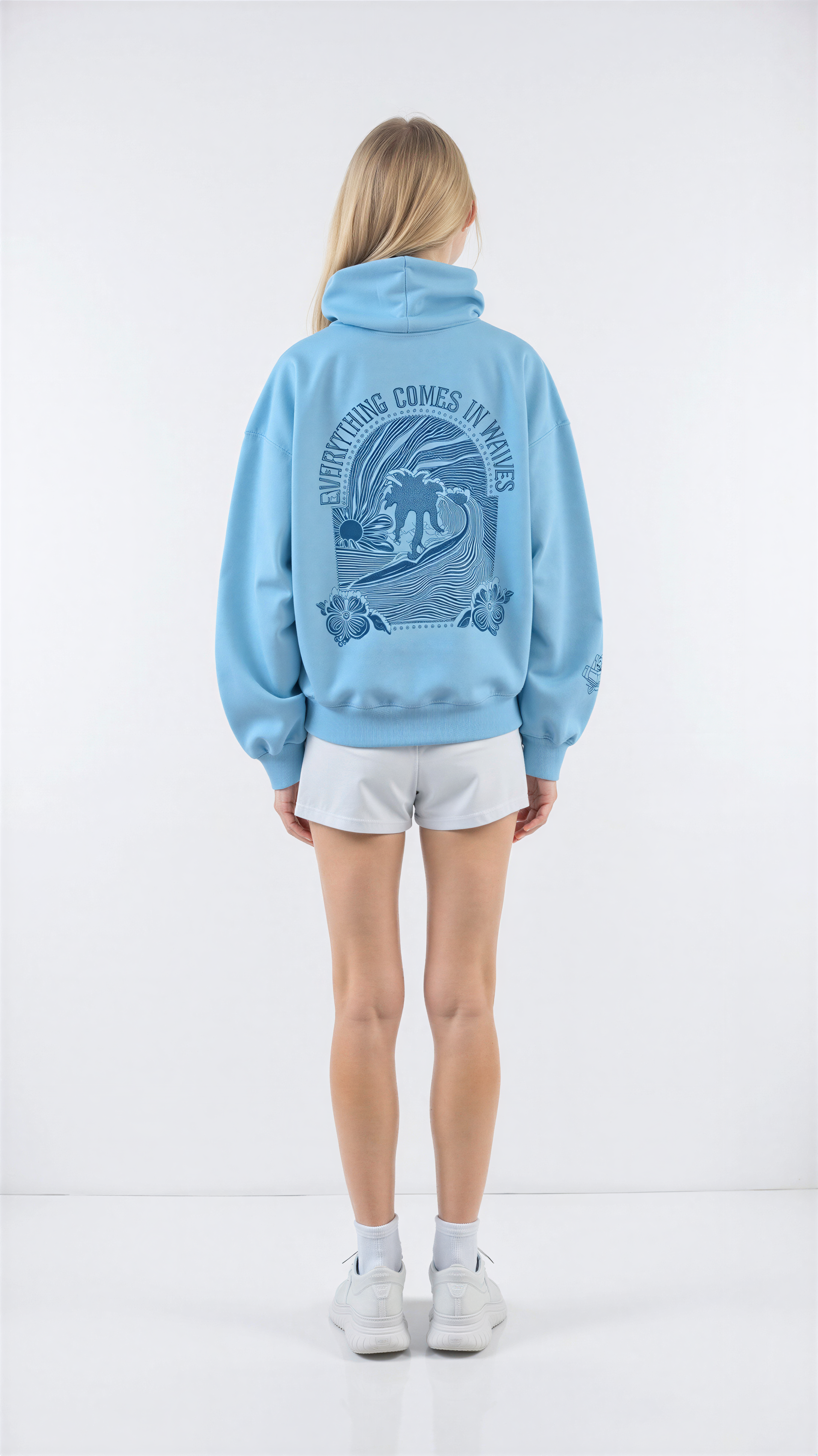 Felpa con Cappuccio | Stile Tropicale Rilassato | Tutto l'Anno