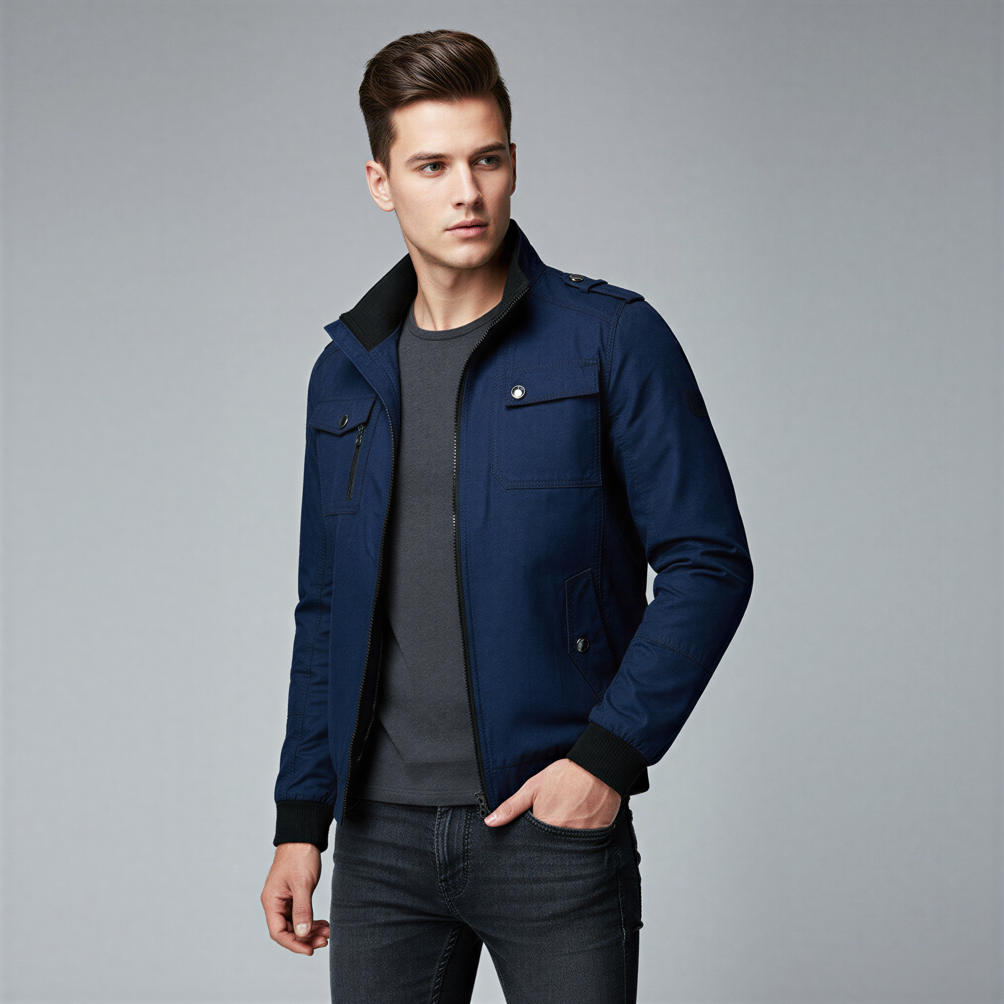 Giacca Bomber Oliver | Stile Utilitario | Uomo