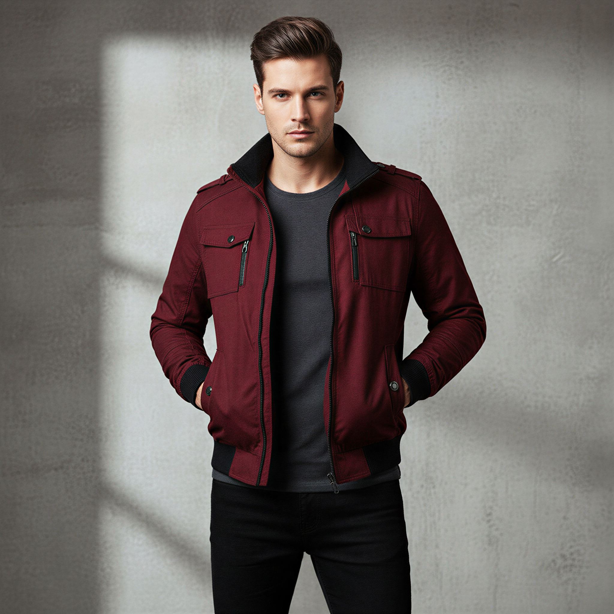 Giacca Bomber Oliver | Stile Utilitario | Uomo