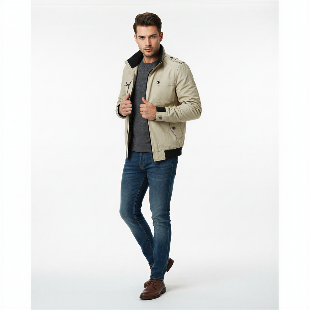 Giacca Bomber Oliver | Stile Utilitario | Uomo