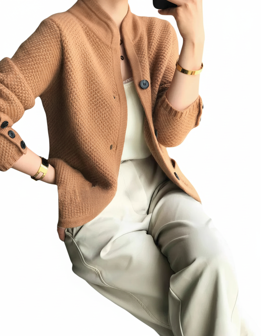 Cardigan Elegante con Bottoni | Dorio Moda