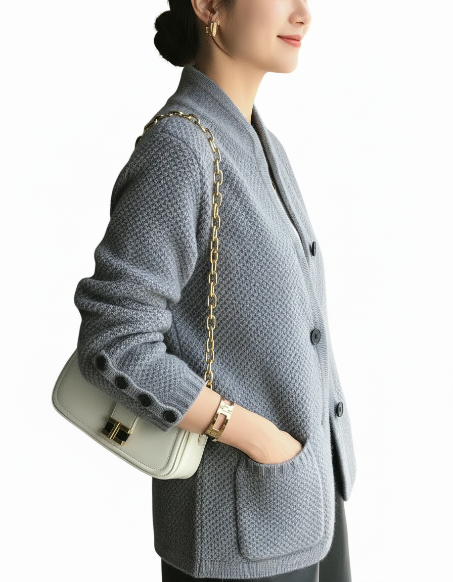 Cardigan Elegante con Bottoni | Dorio Moda