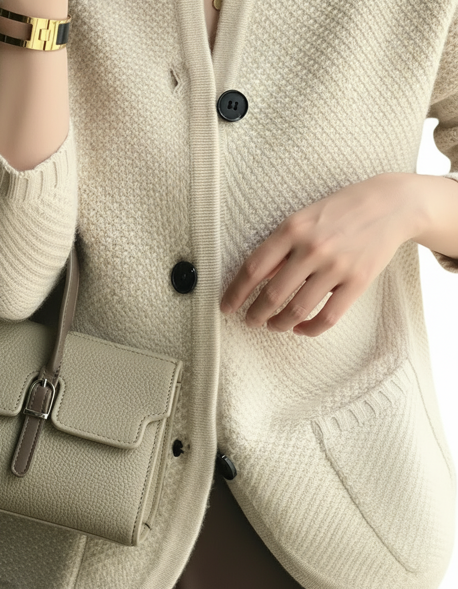 Cardigan Elegante con Bottoni | Dorio Moda