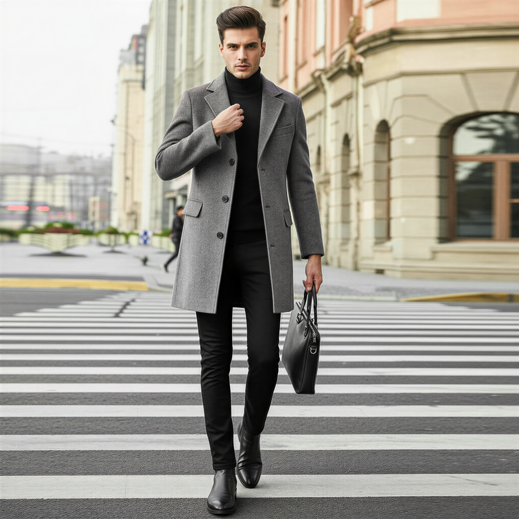 Cappotto Sartoriale in Misto Lana | Eleganza Invernale