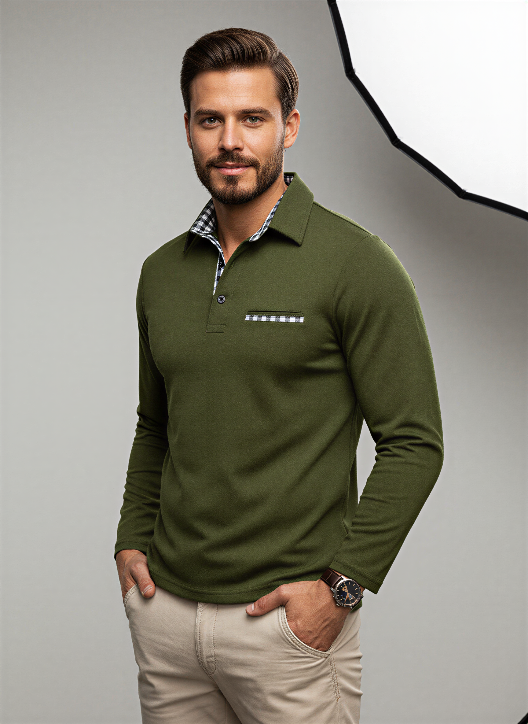 Victor Polo Manica Lunga | Stile Smart Casual | Autunno/Inverno