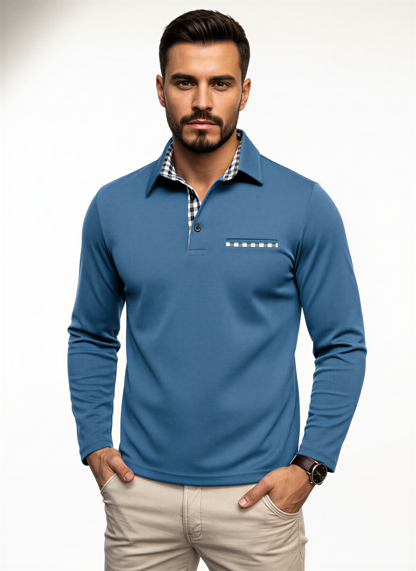 Victor Polo Manica Lunga | Stile Smart Casual | Autunno/Inverno