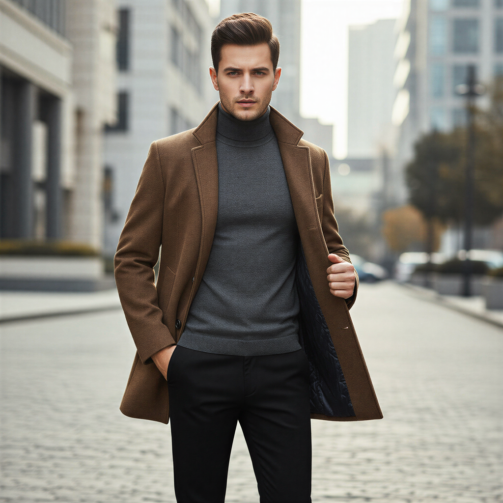 Joshua Cappotto Elias | Elegante Monopetto | Inverno