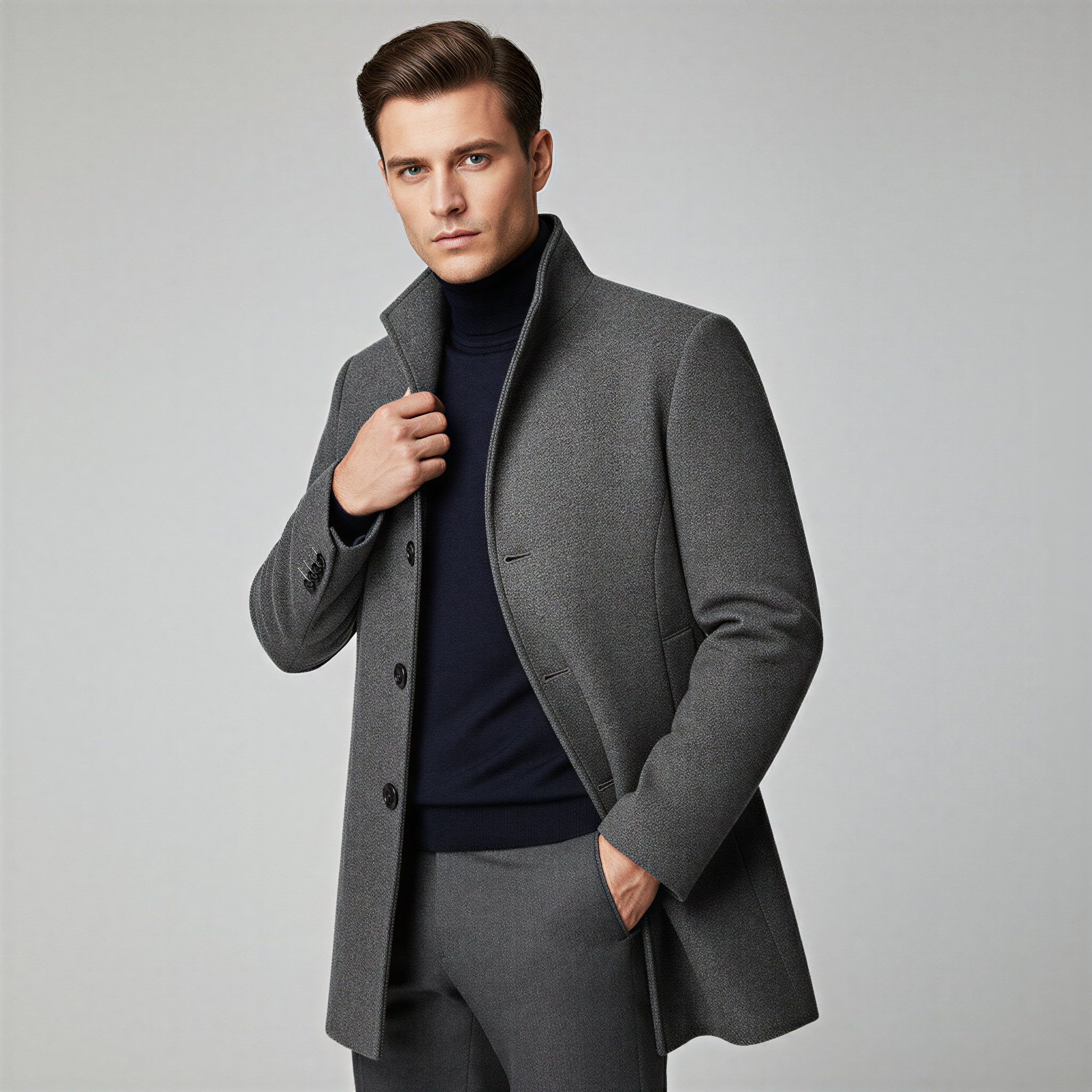 Joshua Cappotto Elias | Elegante Monopetto | Inverno