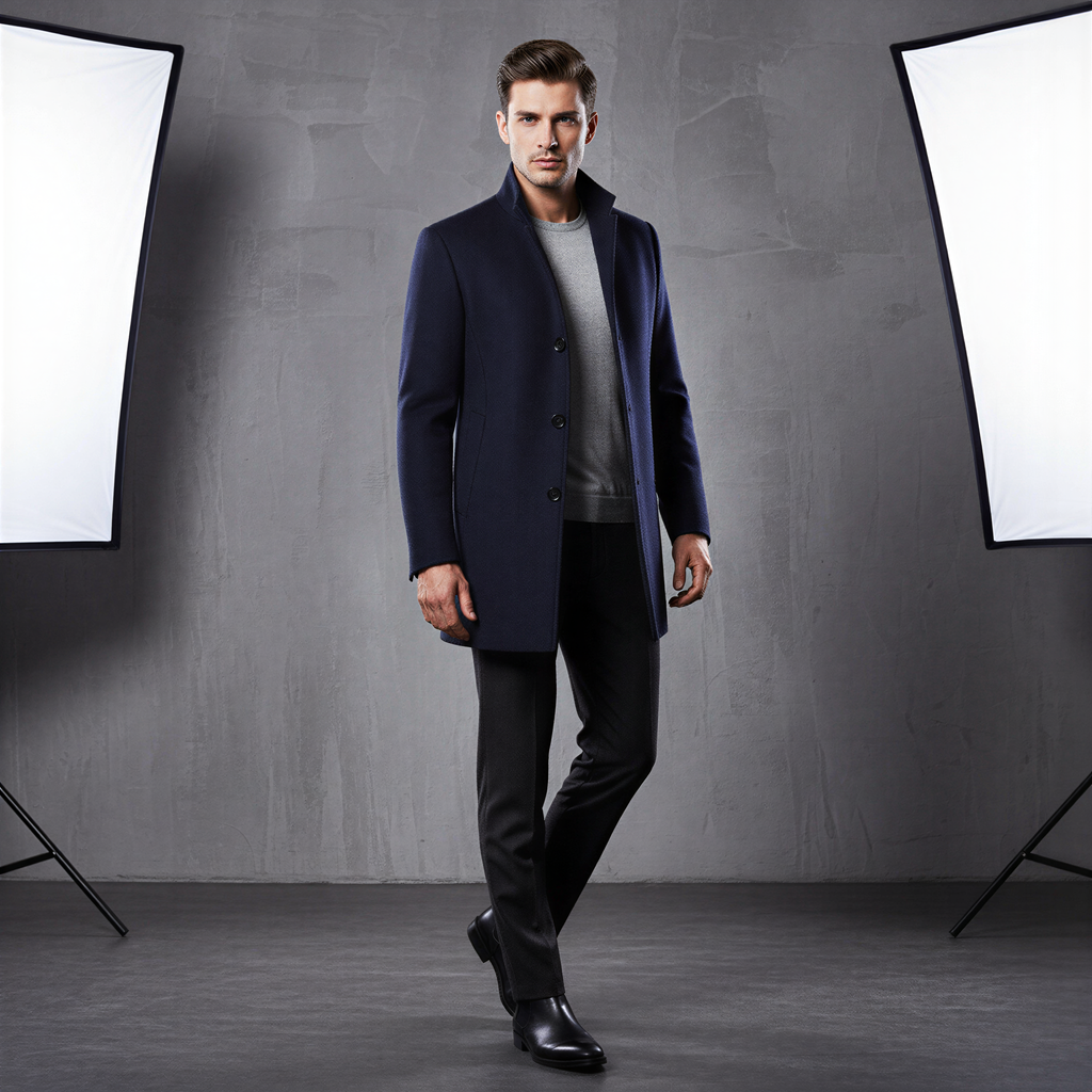 Joshua Cappotto Elias | Elegante Monopetto | Inverno