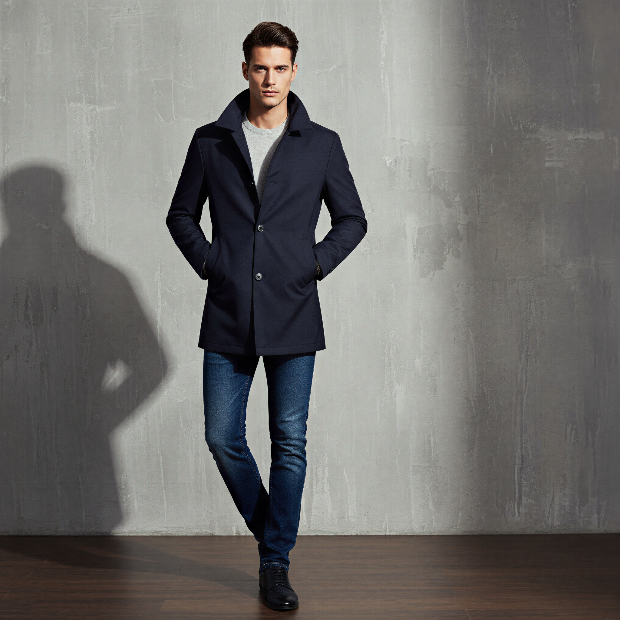 David Cappotto Classico Uomo | Monopetto Elegante | Multistagione