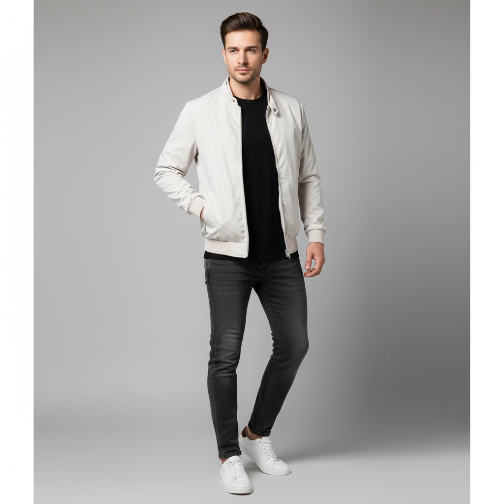 Adam Bomber Leggero | Stile Contemporaneo | Uomo
