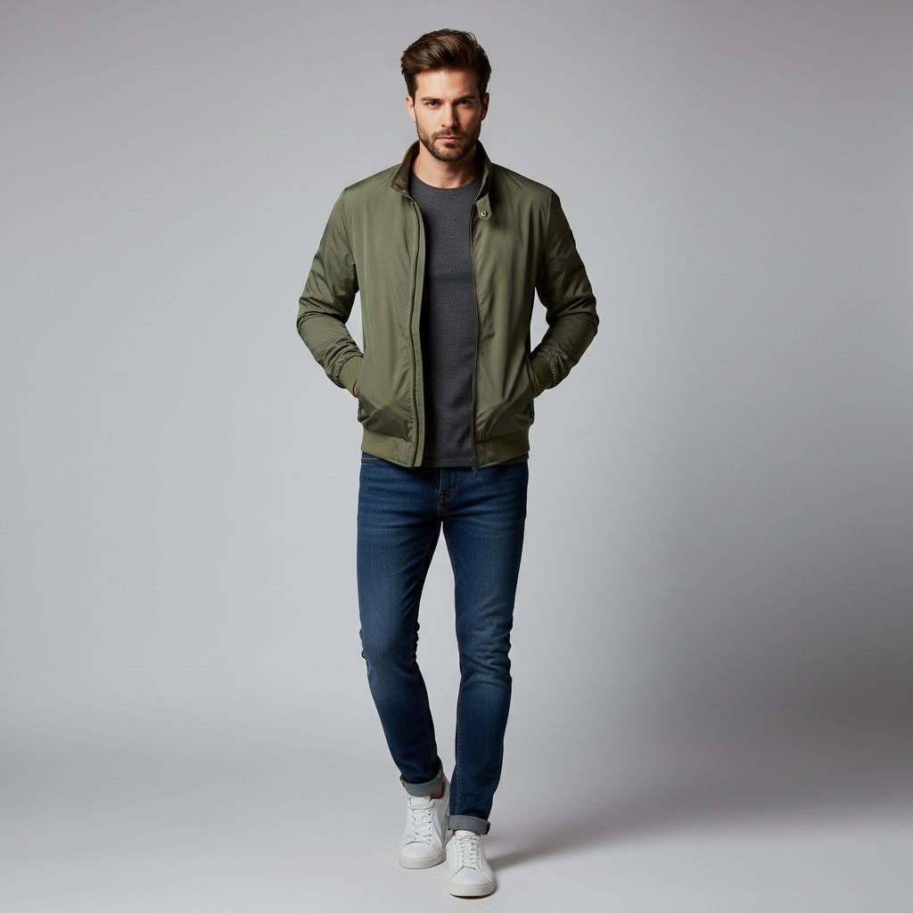 Adam Bomber Leggero | Stile Contemporaneo | Uomo