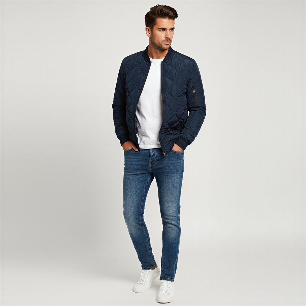 Karl Giacca Bomber Trapuntata | Stile Casual | Autunno