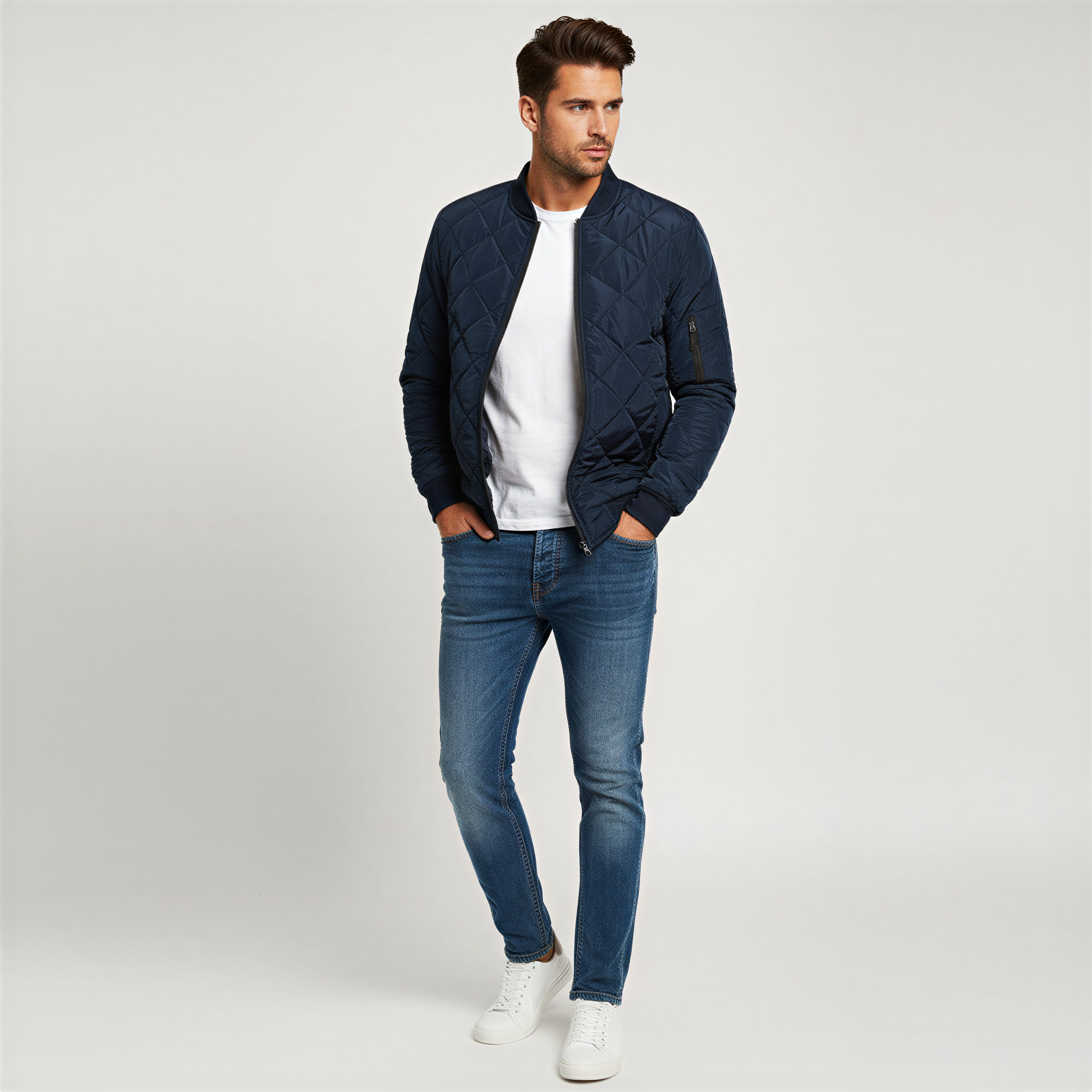 Karl Giacca Bomber Trapuntata | Stile Casual | Autunno