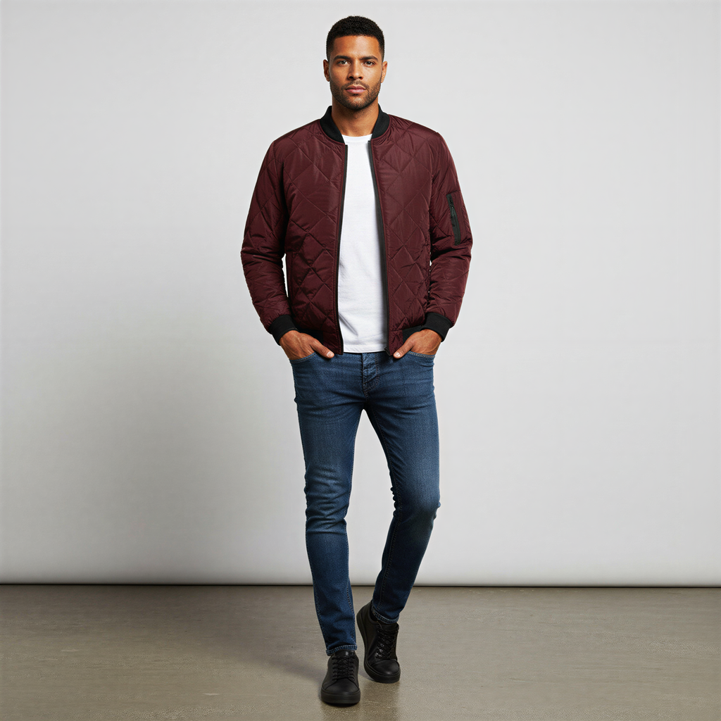 Karl Giacca Bomber Trapuntata | Stile Casual | Autunno