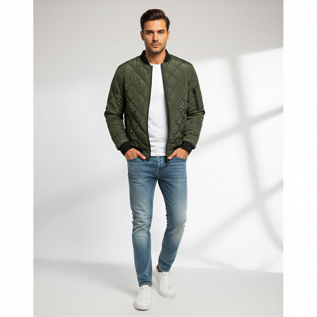 Karl Giacca Bomber Trapuntata | Stile Casual | Autunno