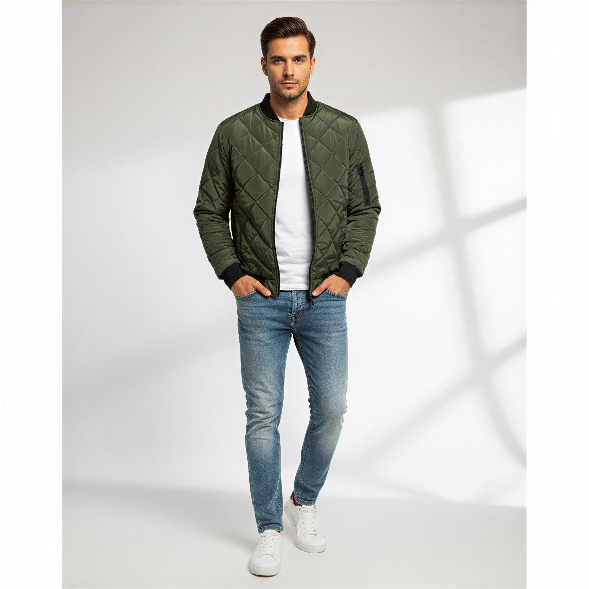 Karl Giacca Bomber Trapuntata | Stile Casual | Autunno