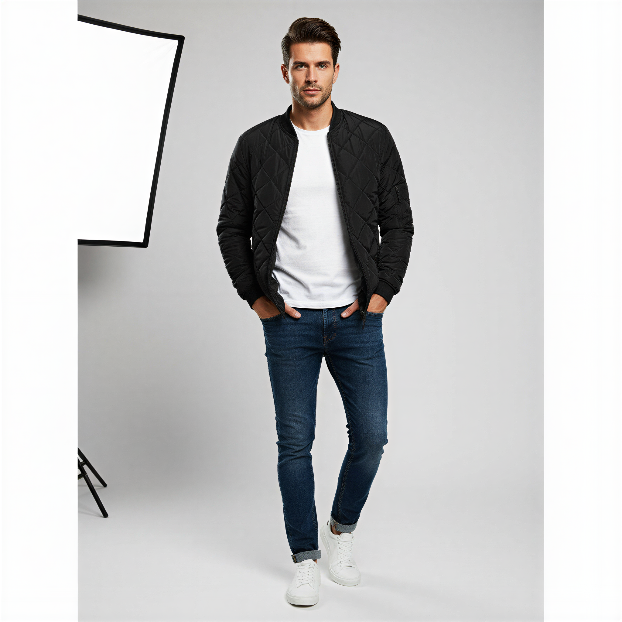 Karl Giacca Bomber Trapuntata | Stile Casual | Autunno