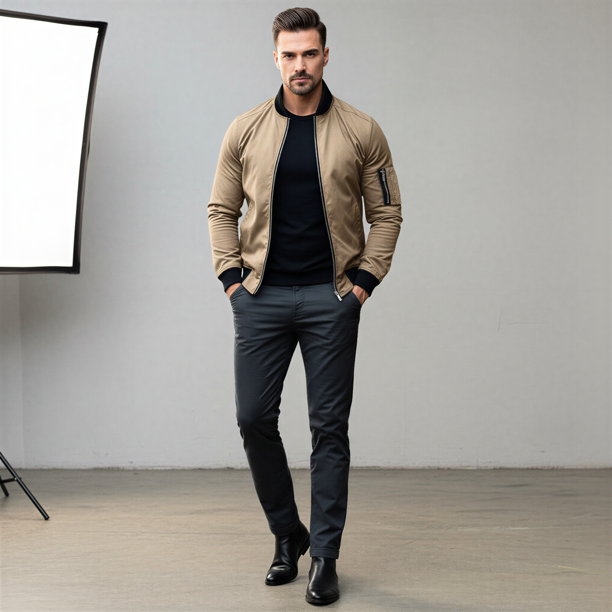 Bomber Friedrich | Stile Contemporaneo con Zip | Casual