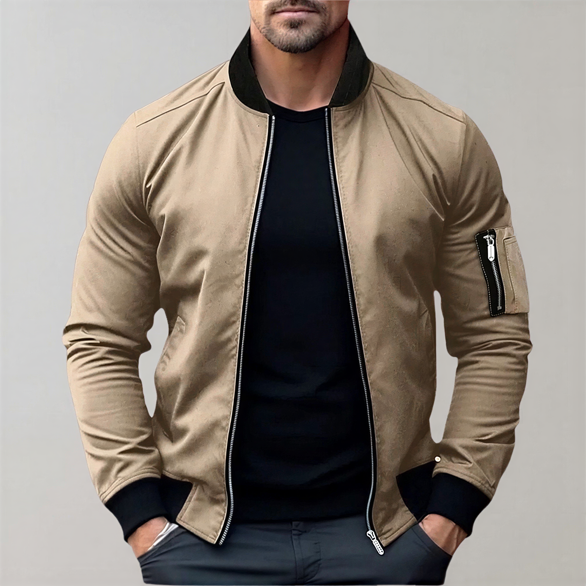 Bomber Friedrich | Stile Contemporaneo con Zip | Casual